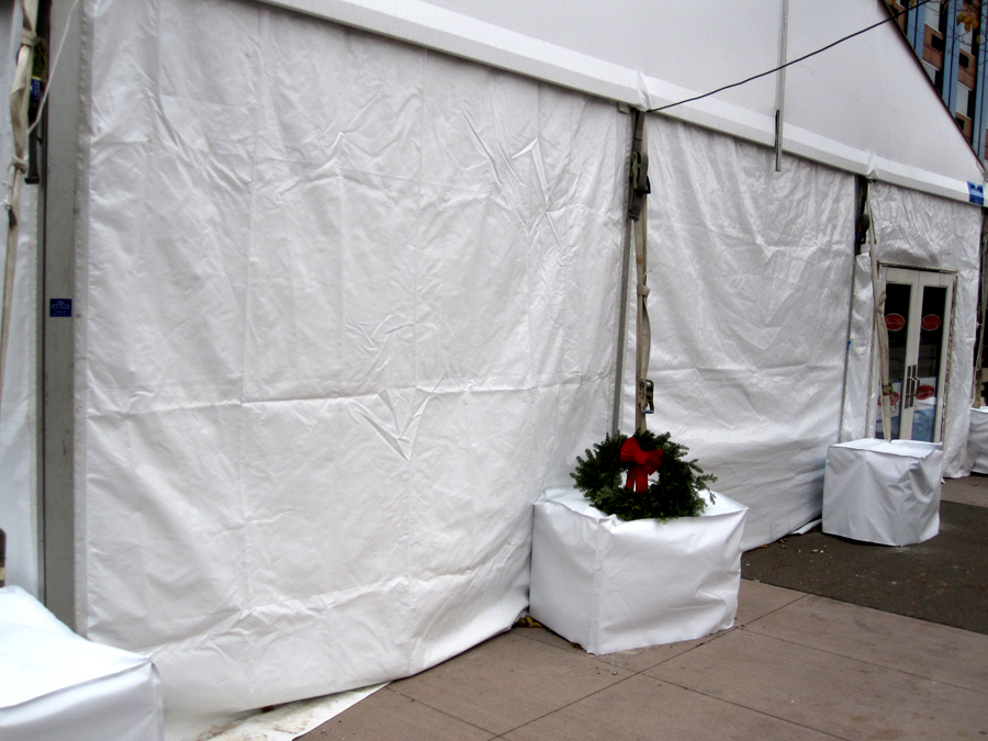 Tent at Holiday Market