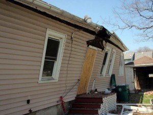 A small mistake - not putting up support beams in the attic led to this Centre Ave. home's collapse. Thankfully the Isaiah 61 students had left the building before the home fell down.