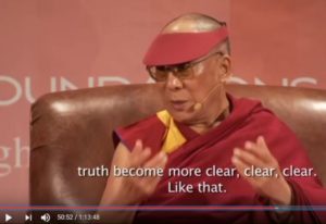 The Dalai Lama makes a seemingly prophetic utterance when he says that transparency will make truth about Keith Raniere clear.