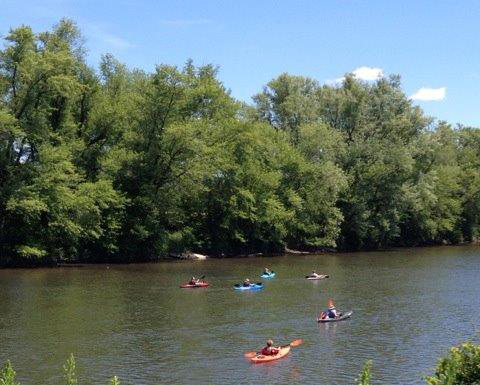People kayaking on the Allegheny River between Olean and Allegany, NY. Will Mr. Pegula, owner of the Sabres and Bills, soon be dumping "treated" frack wastewater into the river?